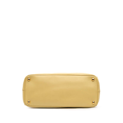 Prada Medium Saffiano Lux Galleria Double Zip Satchel