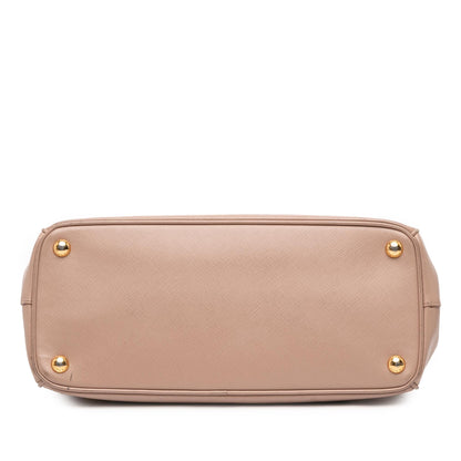 Prada Medium Saffiano Lux Galleria Double Zip Satchel