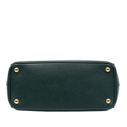 Prada Medium Saffiano Lux Galleria Double Zip Satchel