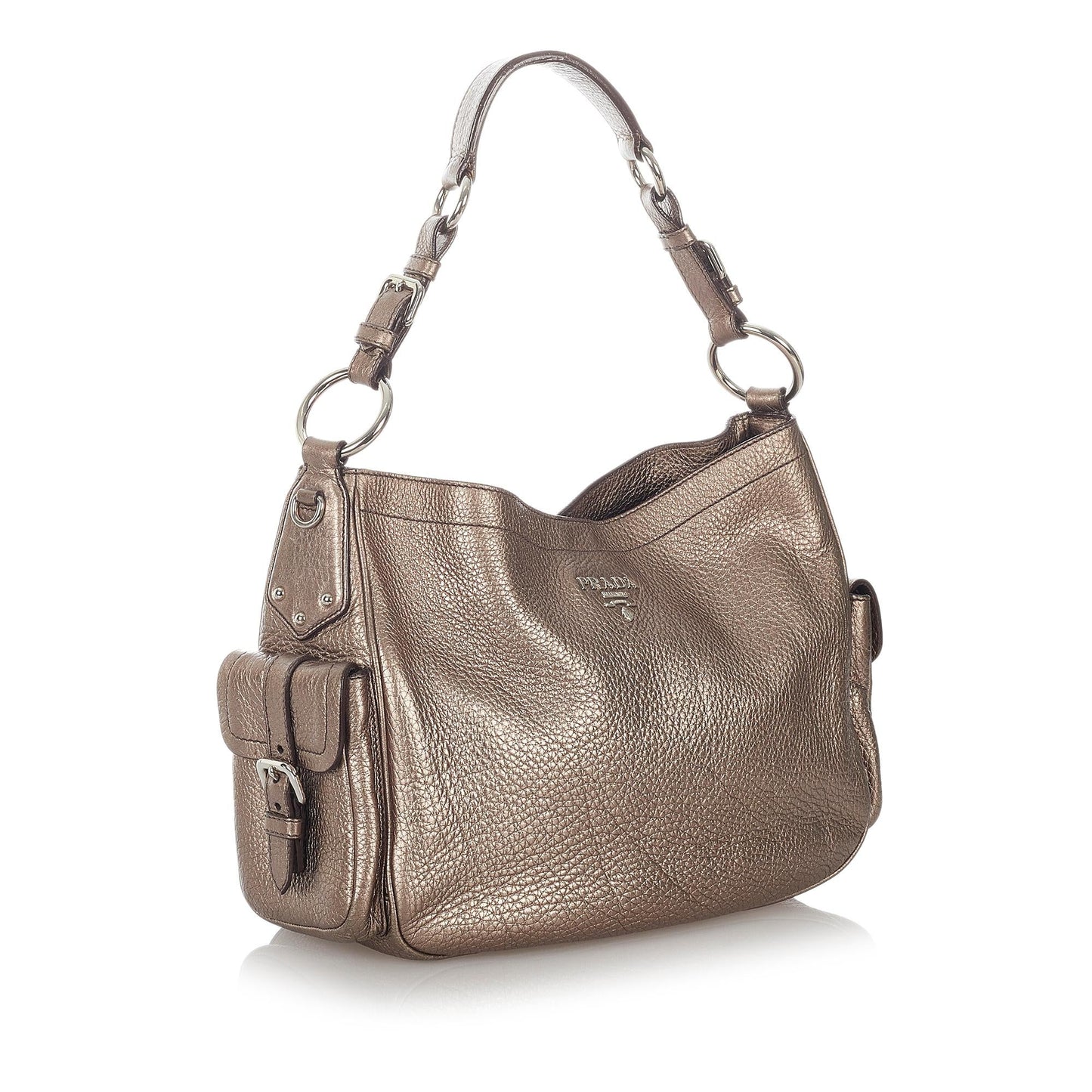Prada Metallic Leather Shoulder Bag (SHG-27094)