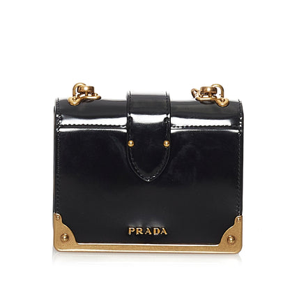 Prada Micro Spazzolato Cahier Crossbody Bag (SHG-31428)