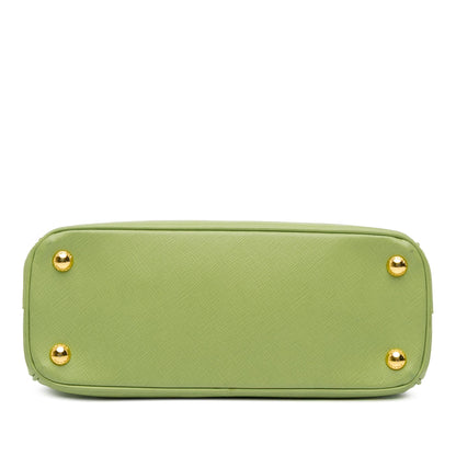 Prada Mini Saffiano Lux Galleria Double Zip Satchel
