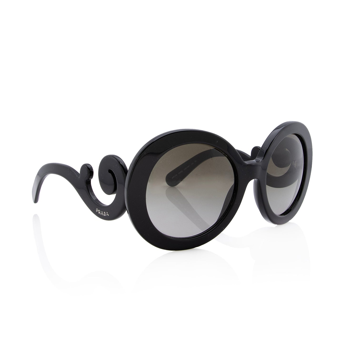 Prada Minimal Baroque Round Sunglasses (SHF-22767)