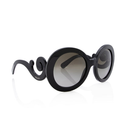 Prada Minimal Baroque Round Sunglasses (SHF-22767)