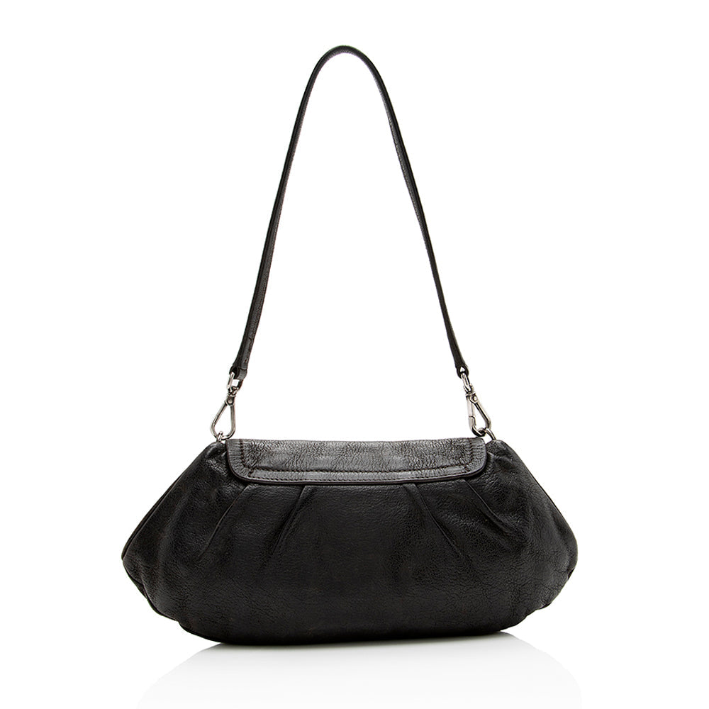 Prada Nappa Embellished Pushlock Shoulder Bag (SHF-18341)