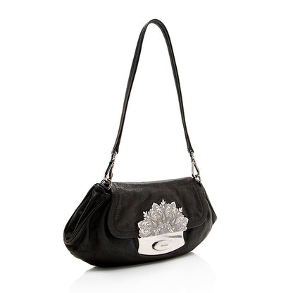 Prada Nappa Embellished Pushlock Shoulder Bag (SHF-18341)
