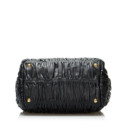 Prada Nappa Gaufre Bow Satchel (SHG-2L8Wjq)