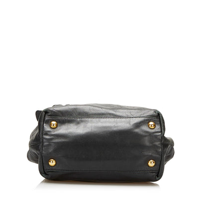 Prada Nappa Rose Leather Satchel (SHG-35414)