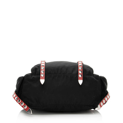 Prada New Vela Studded Messenger Bag - FINAL SALE (SHF-21531)