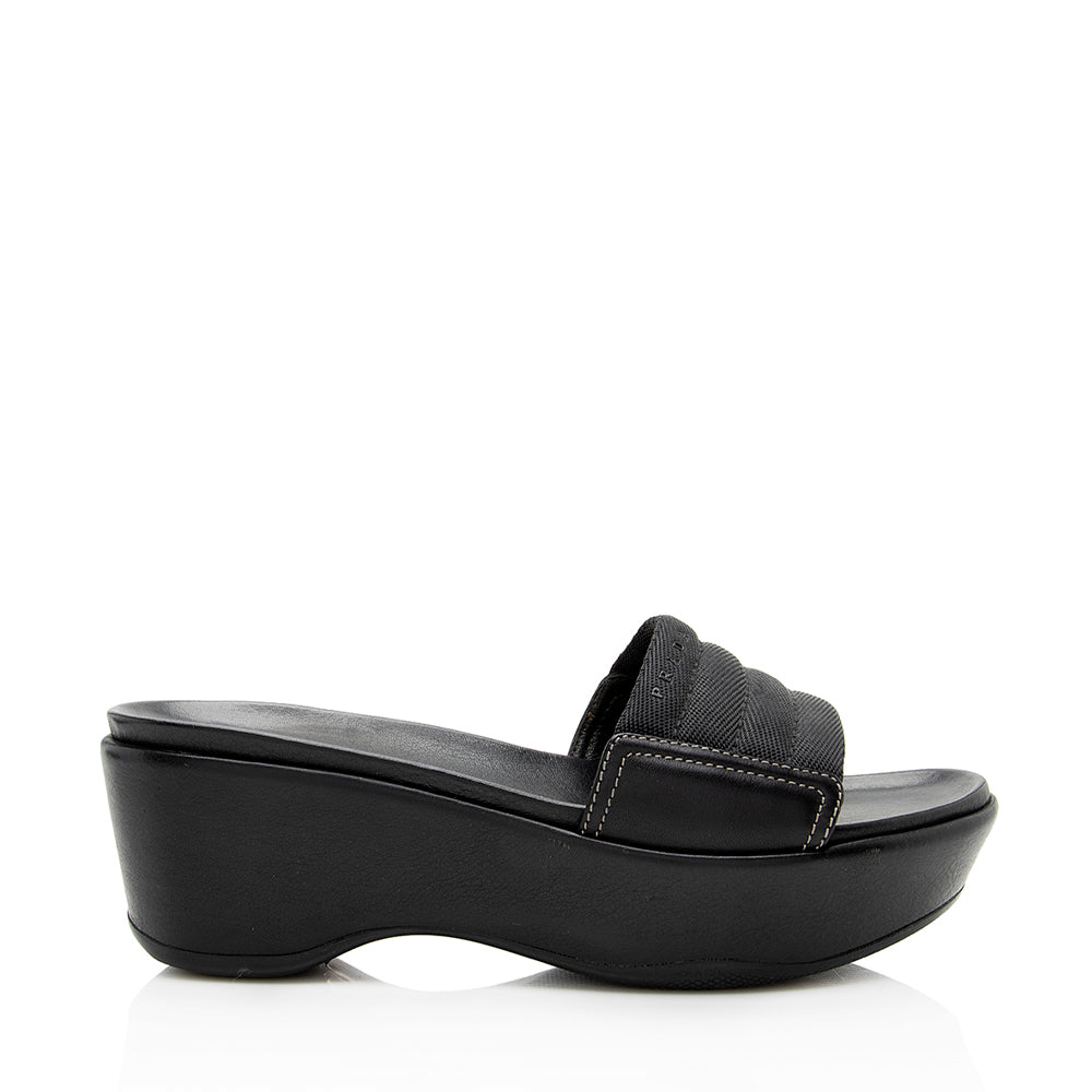 Prada Nylon Sport Sandals - Size 7.5  / 37.5 (SHF-19303)