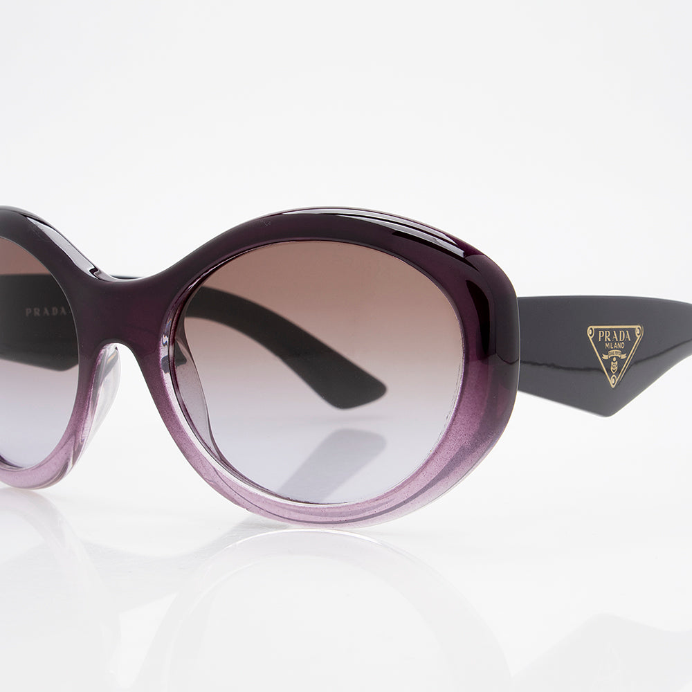 Prada Oval Glam Sunglasses (SHF-19585)