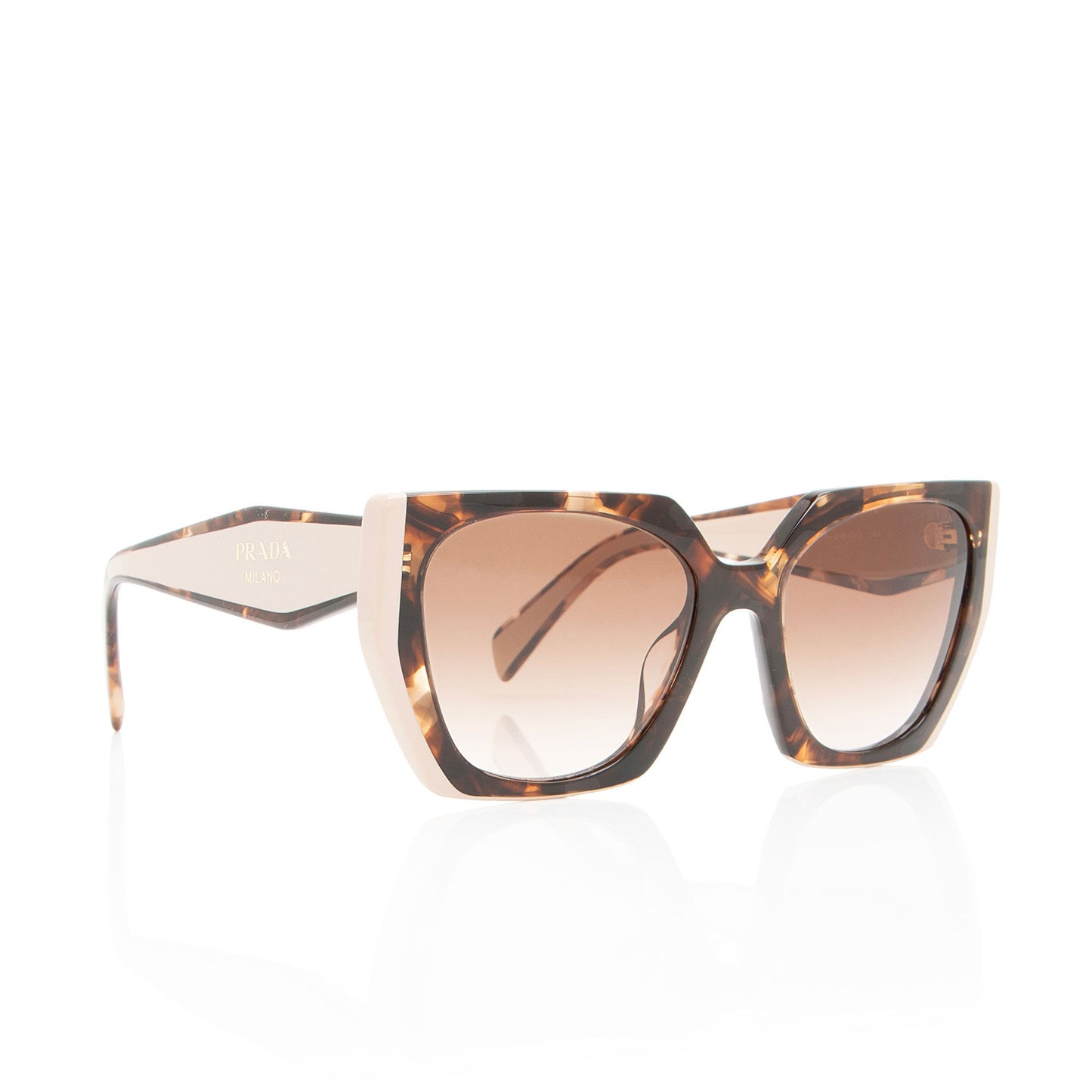 Prada Logo Oversized Geometric Sunglasses