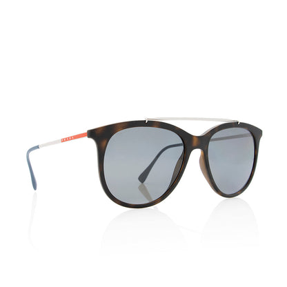 Prada Polarized Linea Rossa Round Sunglasses (SHF-20826)