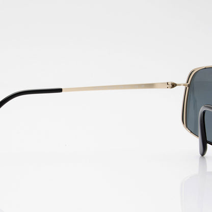 Prada Polarized Rectangular Aviator Sunglasses (SHF-IjJBqf)