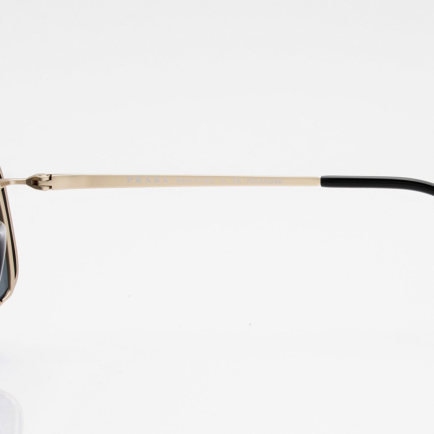 Prada Polarized Rectangular Aviator Sunglasses (SHF-IjJBqf)