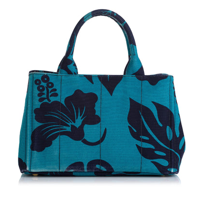 Prada Printed Canapa Satchel (SHG-36671)