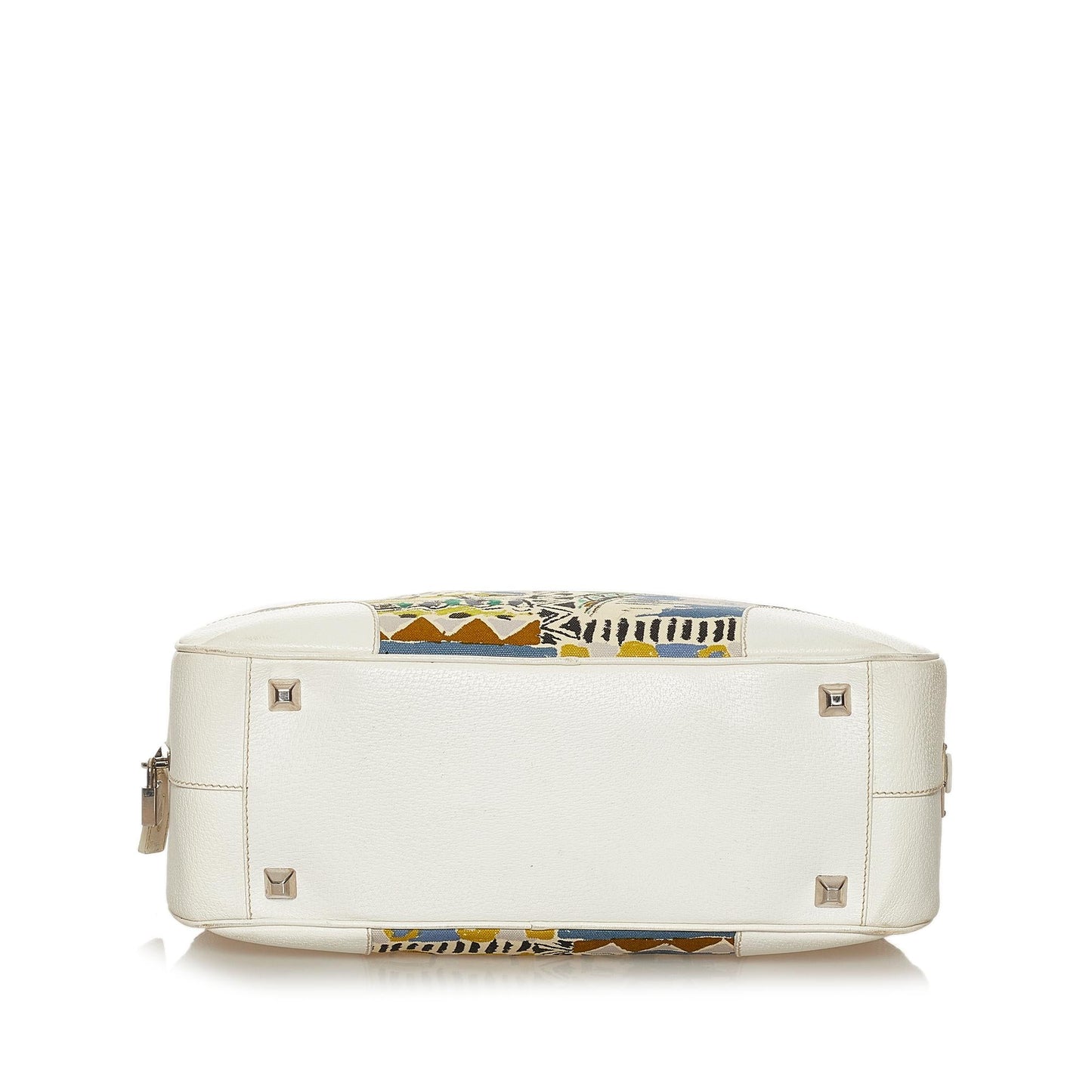 Prada Printed Canvas Shoulder Bag (SHG-28664)