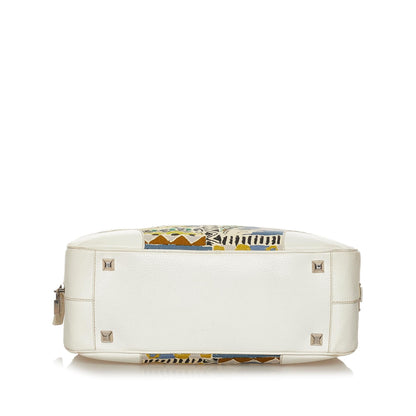 Prada Printed Canvas Shoulder Bag (SHG-37589)