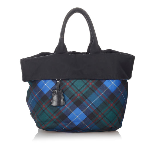 Prada Printed Tessuto Satchel (SHG-27093)