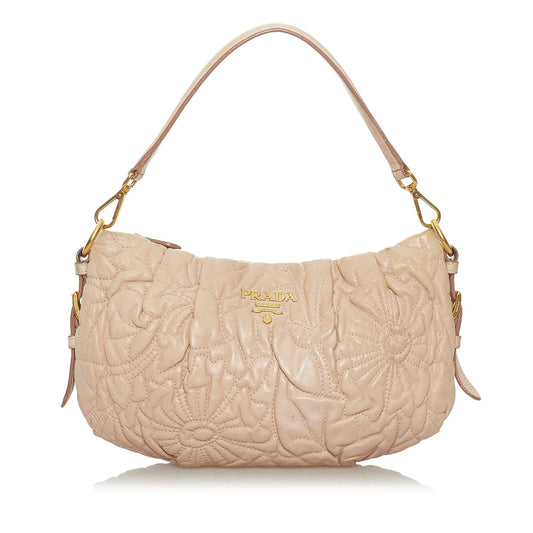 Prada Quilted Leather Handbag (SHG-28640)