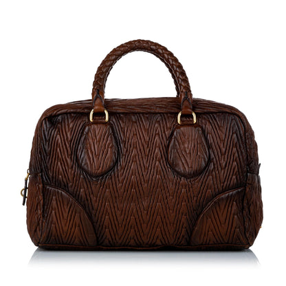 Prada Quilted Leather Handbag (SHG-29507)