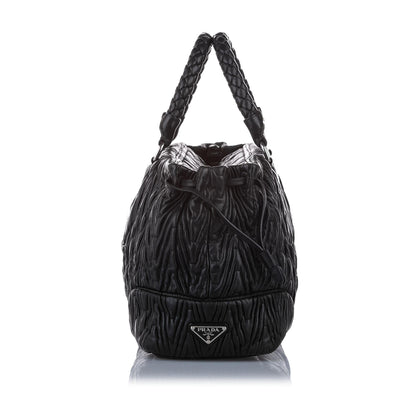 Prada Quilted Leather Satchel (SHG-14841)