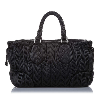 Prada Quilted Leather Satchel (SHG-14841)