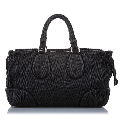 Prada Quilted Leather Satchel (SHG-14841)