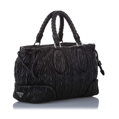 Prada Quilted Leather Satchel (SHG-14841)