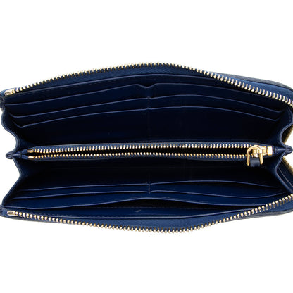 Prada Quilted Leather Zip Around Wallet (SHF-17560)