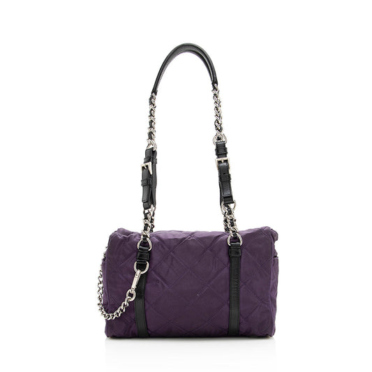 Prada Quilted Tessuto Shoulder Bag (SHF-18583)