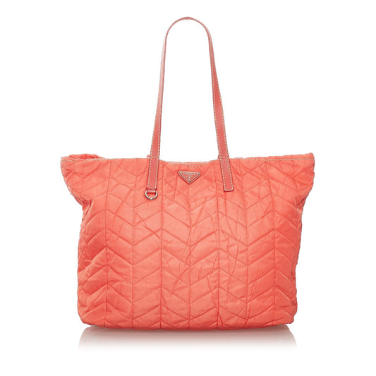 Prada Quilted Tessuto Tote Bag (SHG-27623)