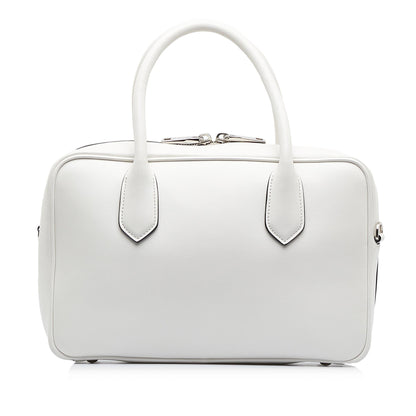 Prada Racing Logo Satchel (SHG-MufGJE)