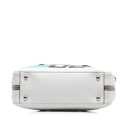 Prada Racing Logo Satchel (SHG-MufGJE)