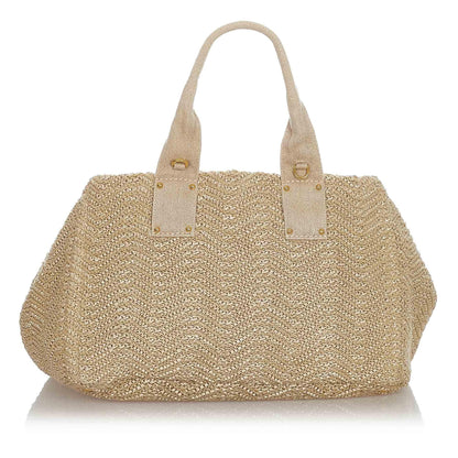 Prada Raffia Satchel (SHG-22890)
