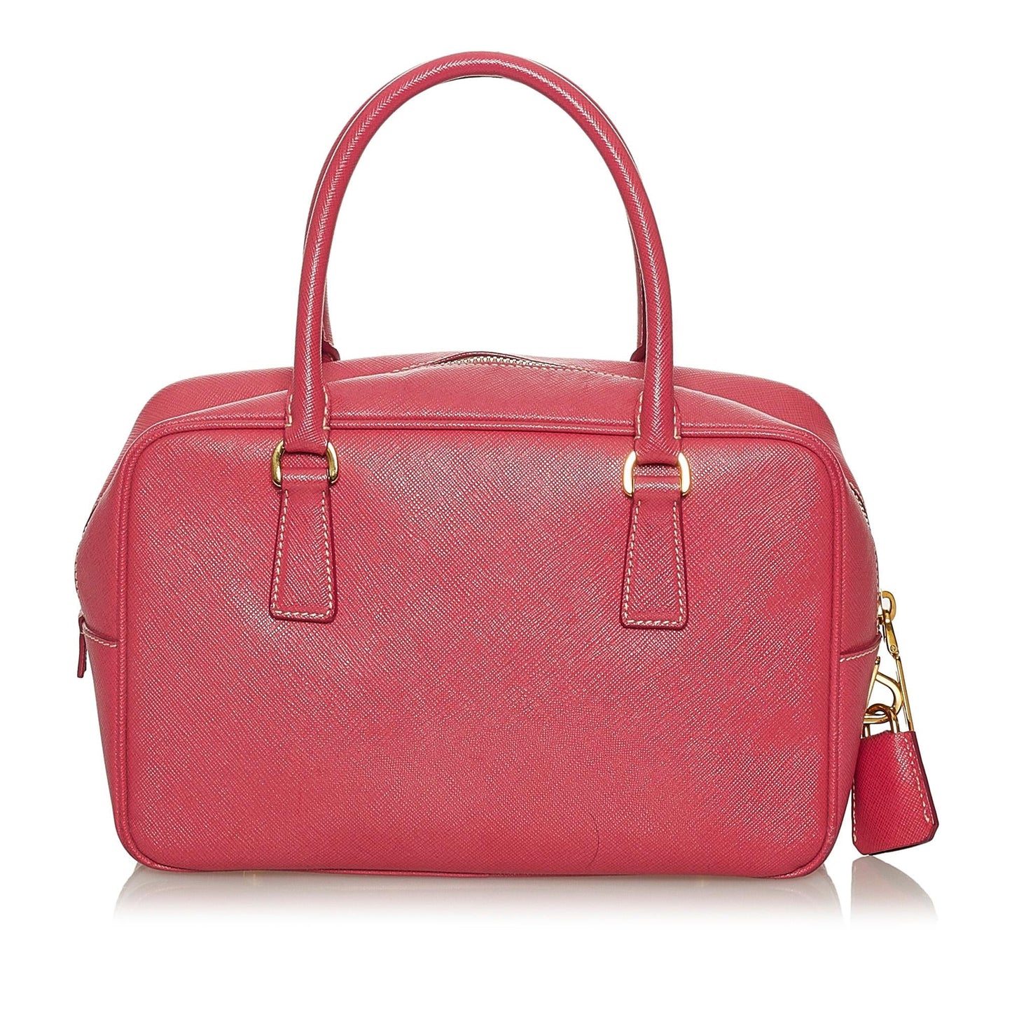 Prada Saffiano Bauletto Handbag (SHG-28801)