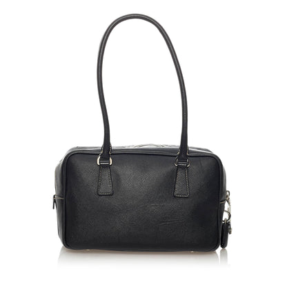 Prada Saffiano Bauletto Handbag (SHG-29373)