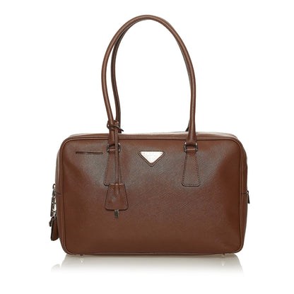 Prada Saffiano Bauletto Shoulder Bag (SHG-29087)
