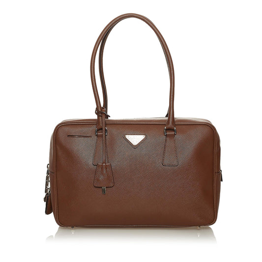 Prada Saffiano Bauletto Shoulder Bag (SHG-29087)