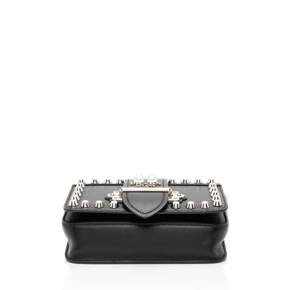 Prada Saffiano Calfskin Studded Cahier Belt Bag