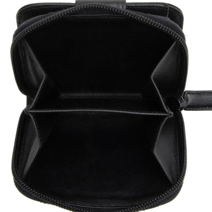 Prada Saffiano Compact Bi-Fold Zip Around Wallet (SHF-nBBc8D)