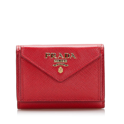 Prada Saffiano Compact Wallet (SHG-iCDw3h)