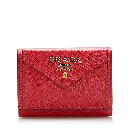Prada Saffiano Compact Wallet (SHG-iCDw3h)