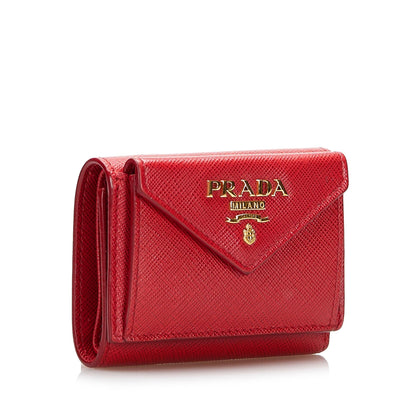 Prada Saffiano Compact Wallet (SHG-iCDw3h)