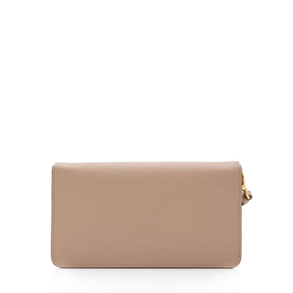 Prada Saffiano Continental Wallet on Chain Bag (SHF-SzvpEr)