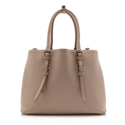 Prada Saffiano Cuir Double Handle Medium Tote - FINAL SALE (SHF-14571)