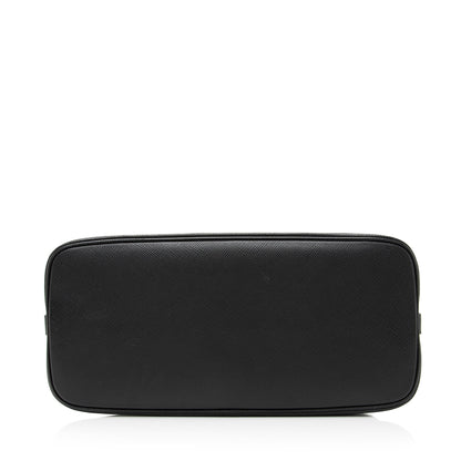 Prada Saffiano Cuir Leather Matinee Shoulder Bag (SHF-23633)