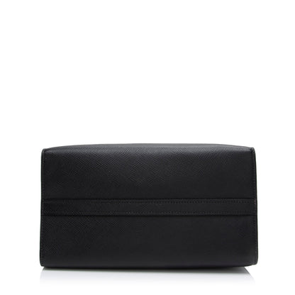 Prada Saffiano Cuir Leather Monochrome Small Tote (SHF-9NGmBJ)