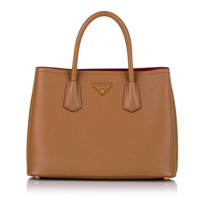 Prada Saffiano Cuir Twin Satchel (SHG-34917)