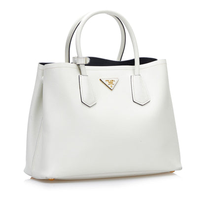 Prada Saffiano Cuir Twin Satchel (SHG-37746)